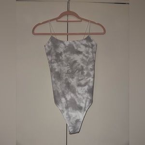 Abercrombie & Fitch Cloud Marbled Thong Body Suit